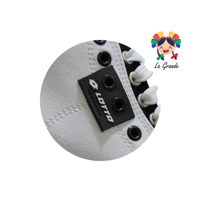 9H518101 LOTTO Blanco Negro Tenis Casual para Dama