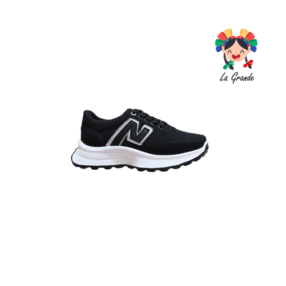 909 WILDCAT Negro Tenis Casual para Dama