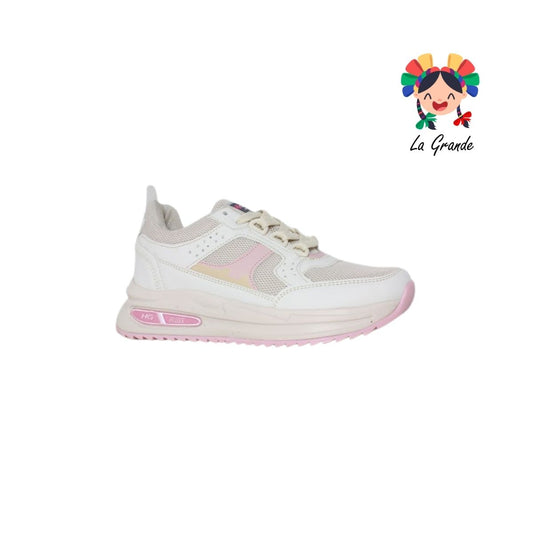 1210 H-GROSS Beige Rosa Pastel Tenis Deportivo para Dama