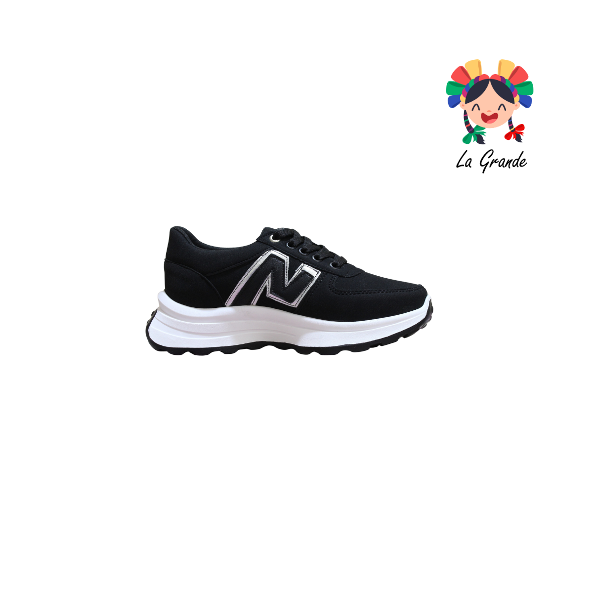 909 WILDCAT Negro Tenis Casual para Dama
