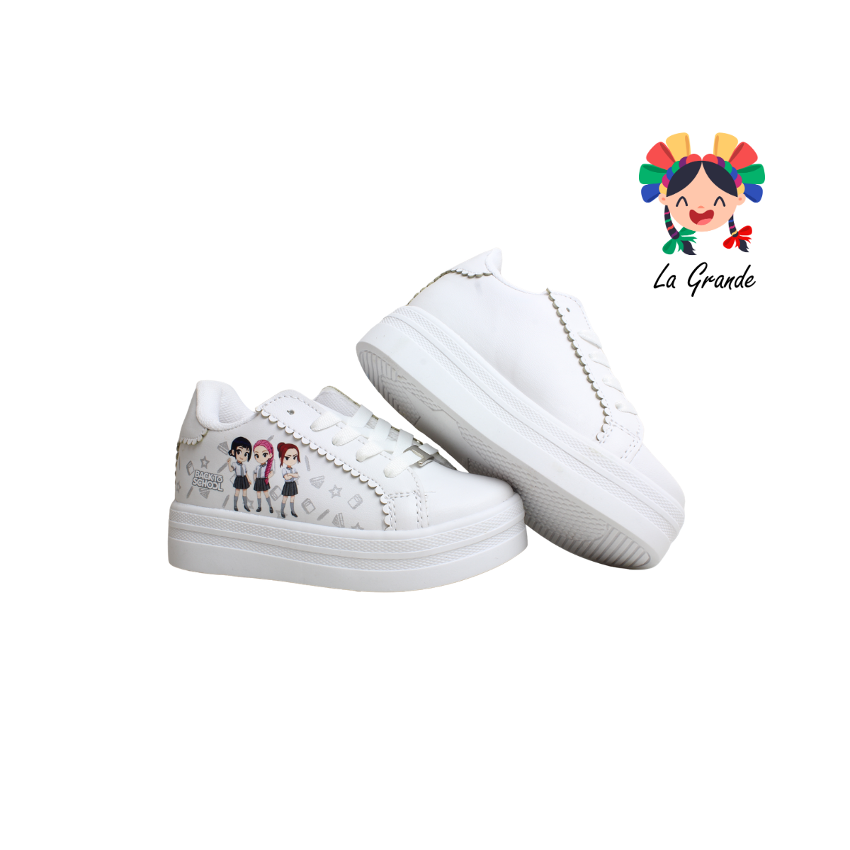 750 K POP CHAMPS Blanco Tenis Casual para Niña