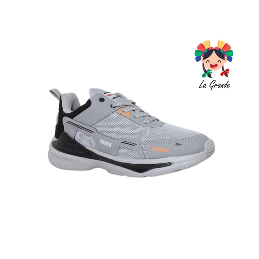 1232 H-GROSS Gris Ngo Nja Gris Tenis Deportivo para Caballero