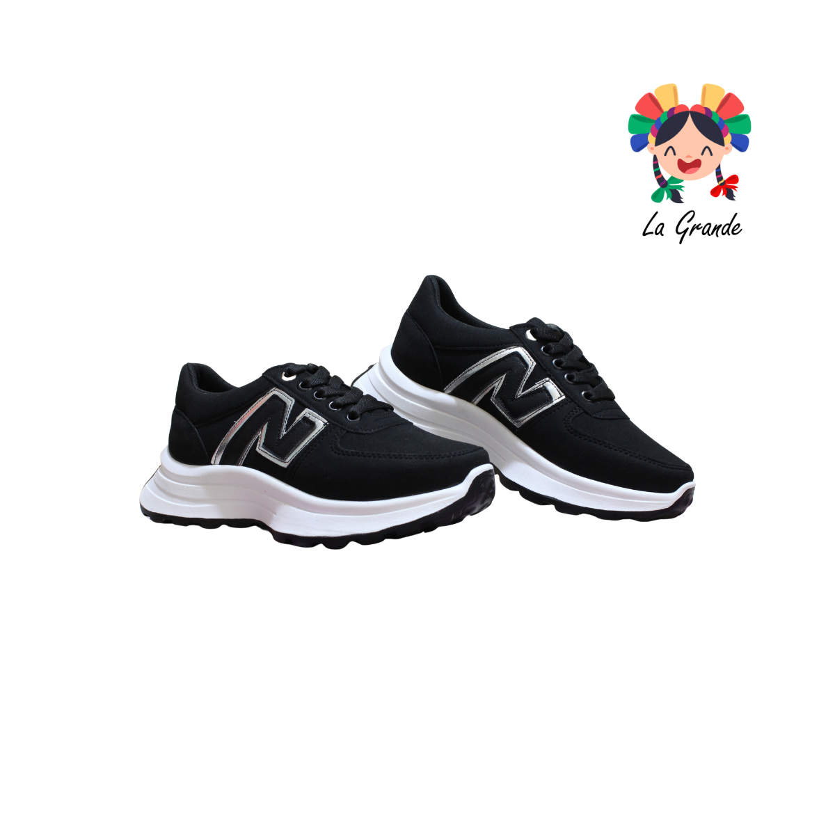 909 WILDCAT Negro Tenis Casual para Dama