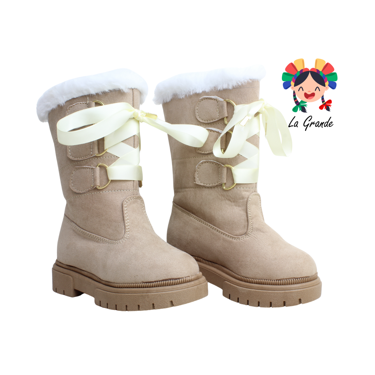 8000 ANZASTIGA Maquillaje Bota con Peluche para Niña