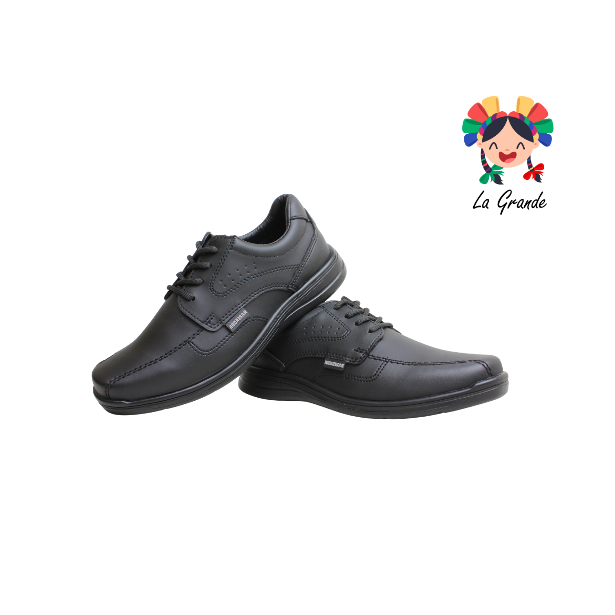 5090 RODRISAN Negro Sint Zapato Casual para Joven