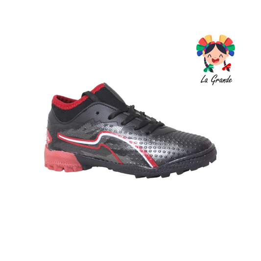 1251 MAYCKERS Ngo Bco Rojo Sint Tenis para Fútbol Rápido para Niño y Caballero