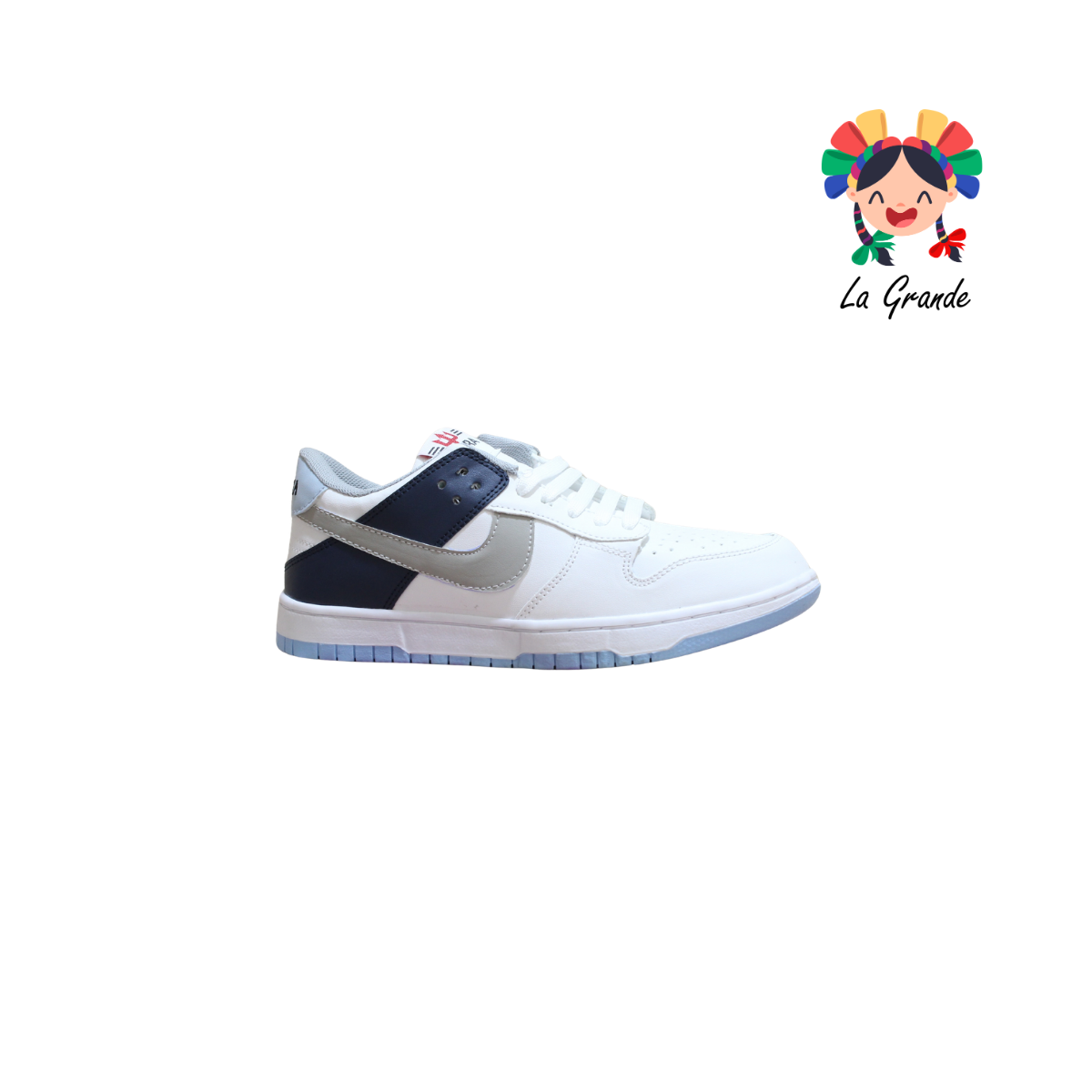 824 CUPRA Bco Gris Ciela Sint Tenis Casual  para Dama y Joven