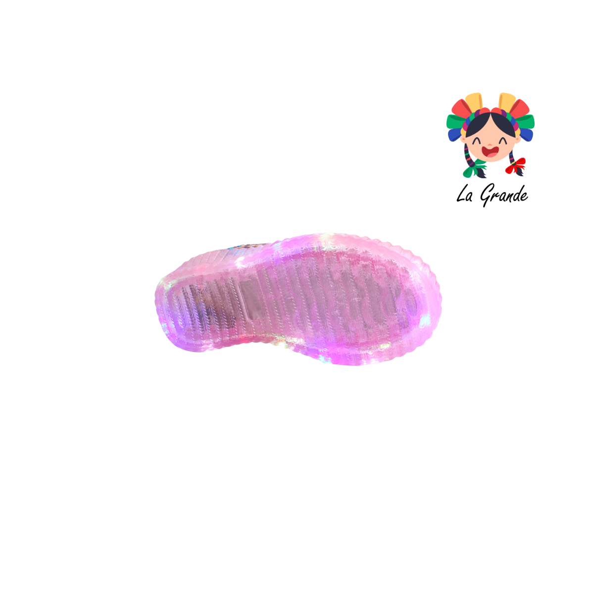 V-070 VANNI CLUB Rosa Sintético Tenis Casual con Luces para Niña
