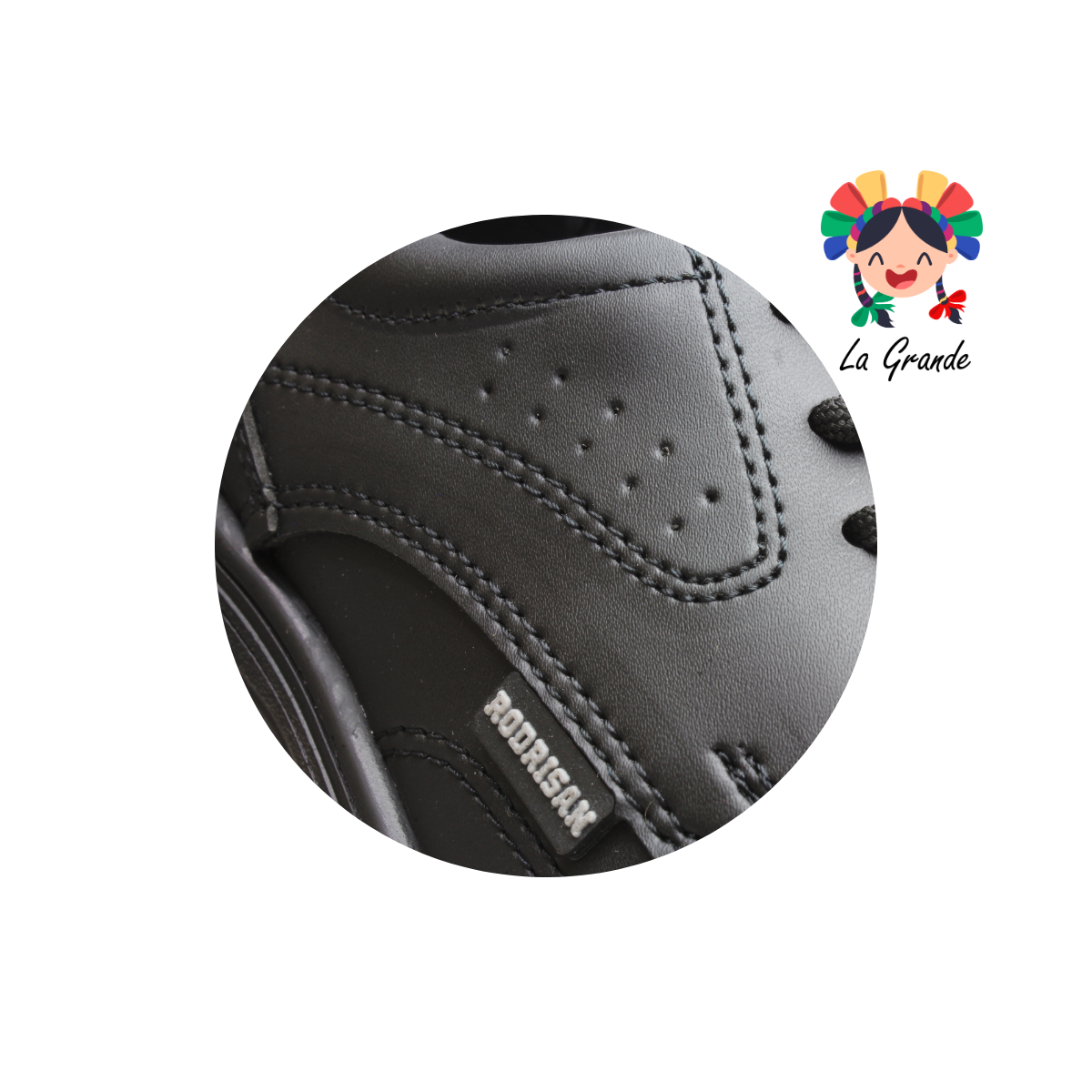 5090 RODRISAN Negro Sint Zapato Casual para Joven