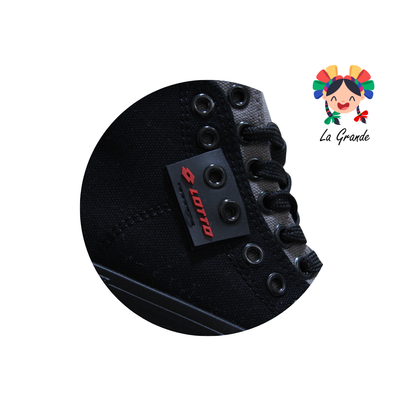 9H518013 LOTTO Negro Gris Tenis Casual para Dama