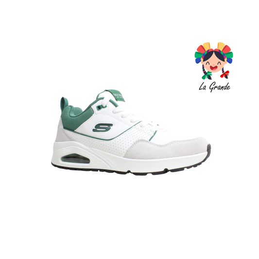Uno Retro One SKECHERS Verde Blanco Tenis Deportivo con Válvula Importado Original para Dama y Joven