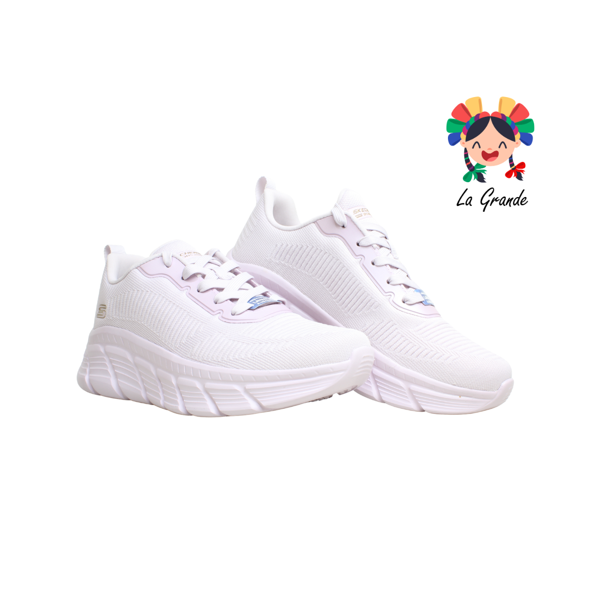 Bobs B Flex Hi Flying Hi SKECHERS Lila Tenis Deportivo Importado Original para Dama