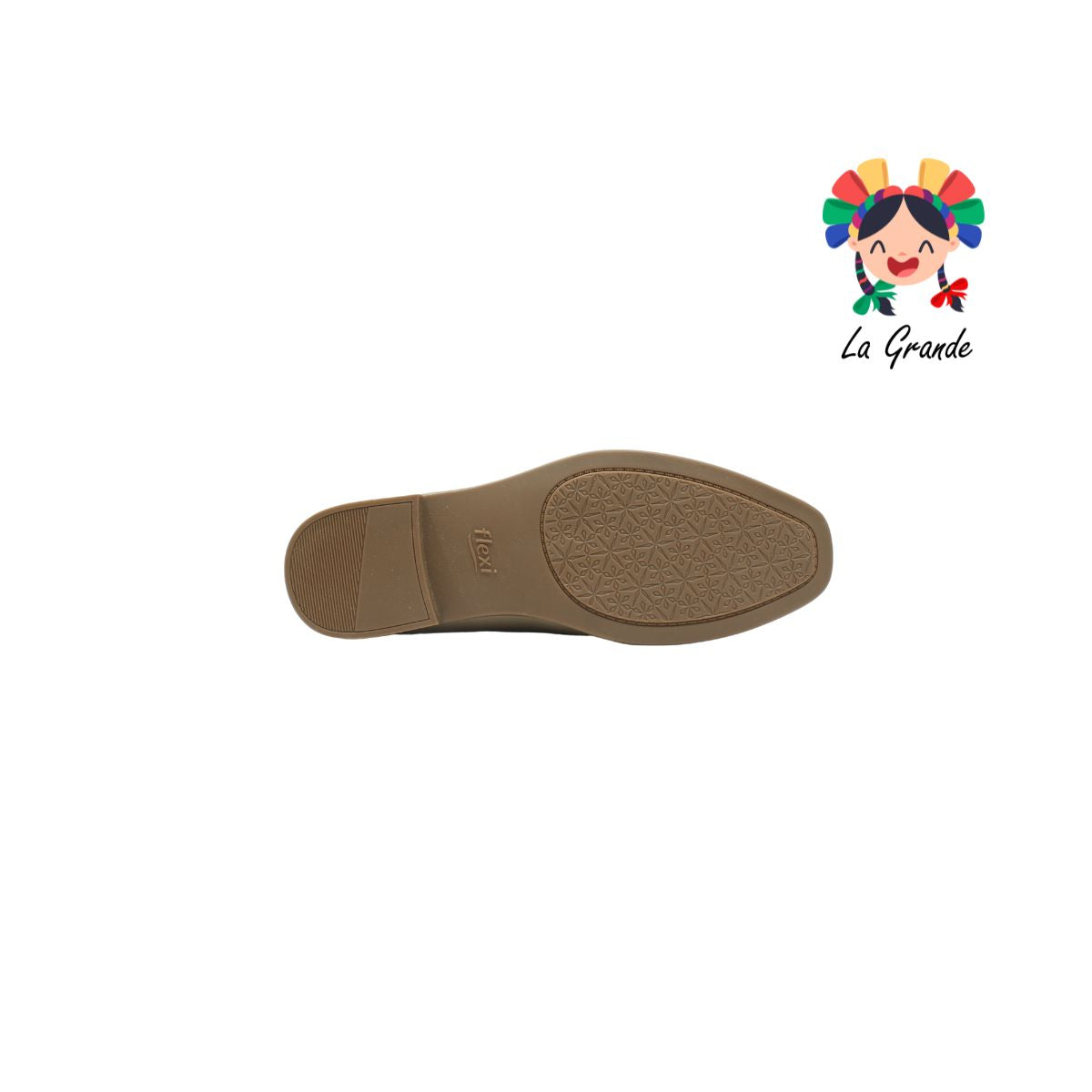 126602 FLEXI Slip On Taupe Piel Mocasín para Dama