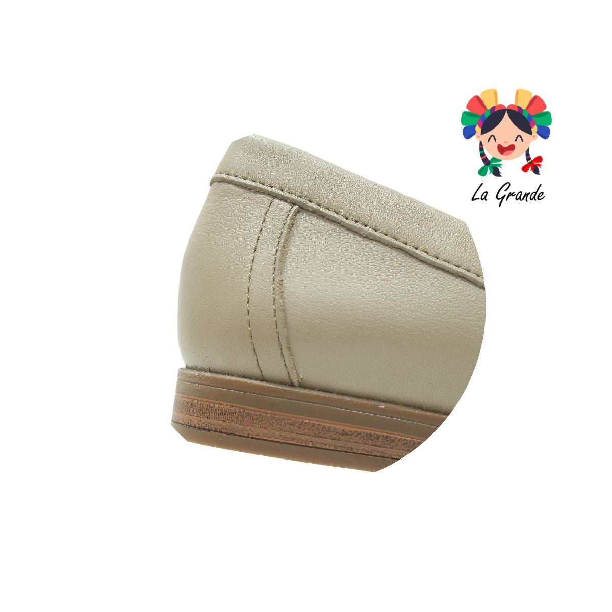 126602 FLEXI Slip On Taupe Piel Mocasín para Dama