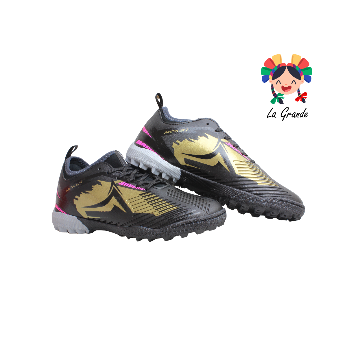 1268 MAYCKERS Ngo Oro Fiusha Sint Tenis de Fútbol Rápido para Joven y Caballero
