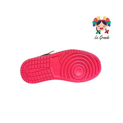 060043 PANAM Gris Rojo Napa Gamuza Miles Morales Tenis Casual Original para Dama,Joven y Caballero