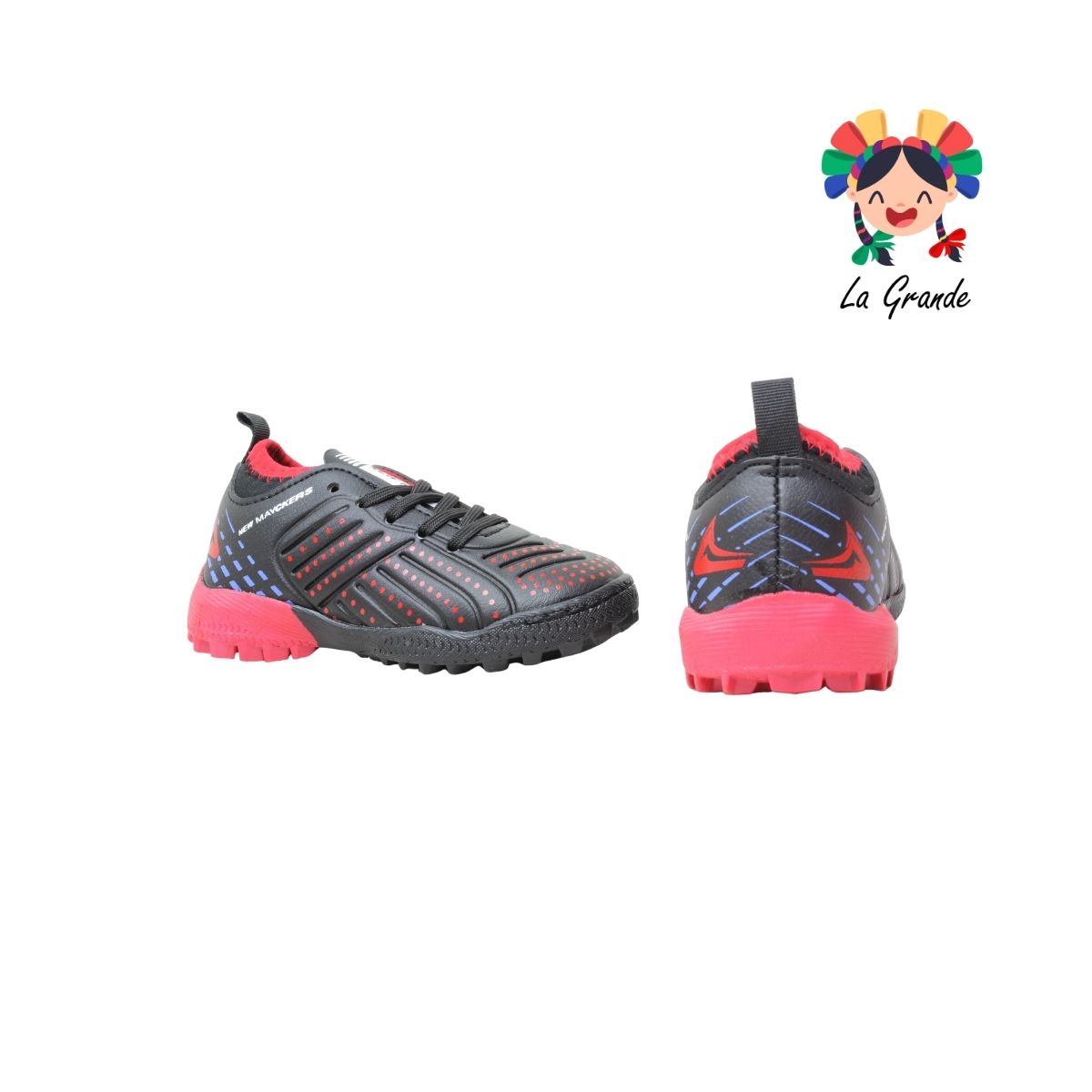 1273 MAYCKERS Ngo Rojo Rey Tenis de Fútbol Rápido para Niño