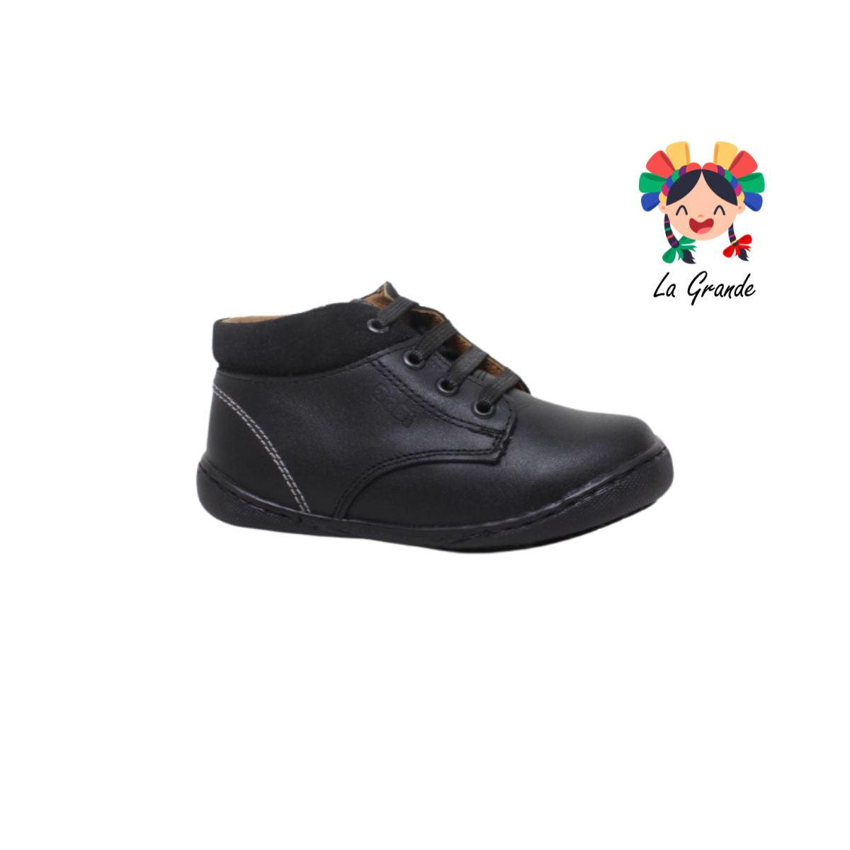 1278 DOGI Negro Zapato tipo Bota para Niño