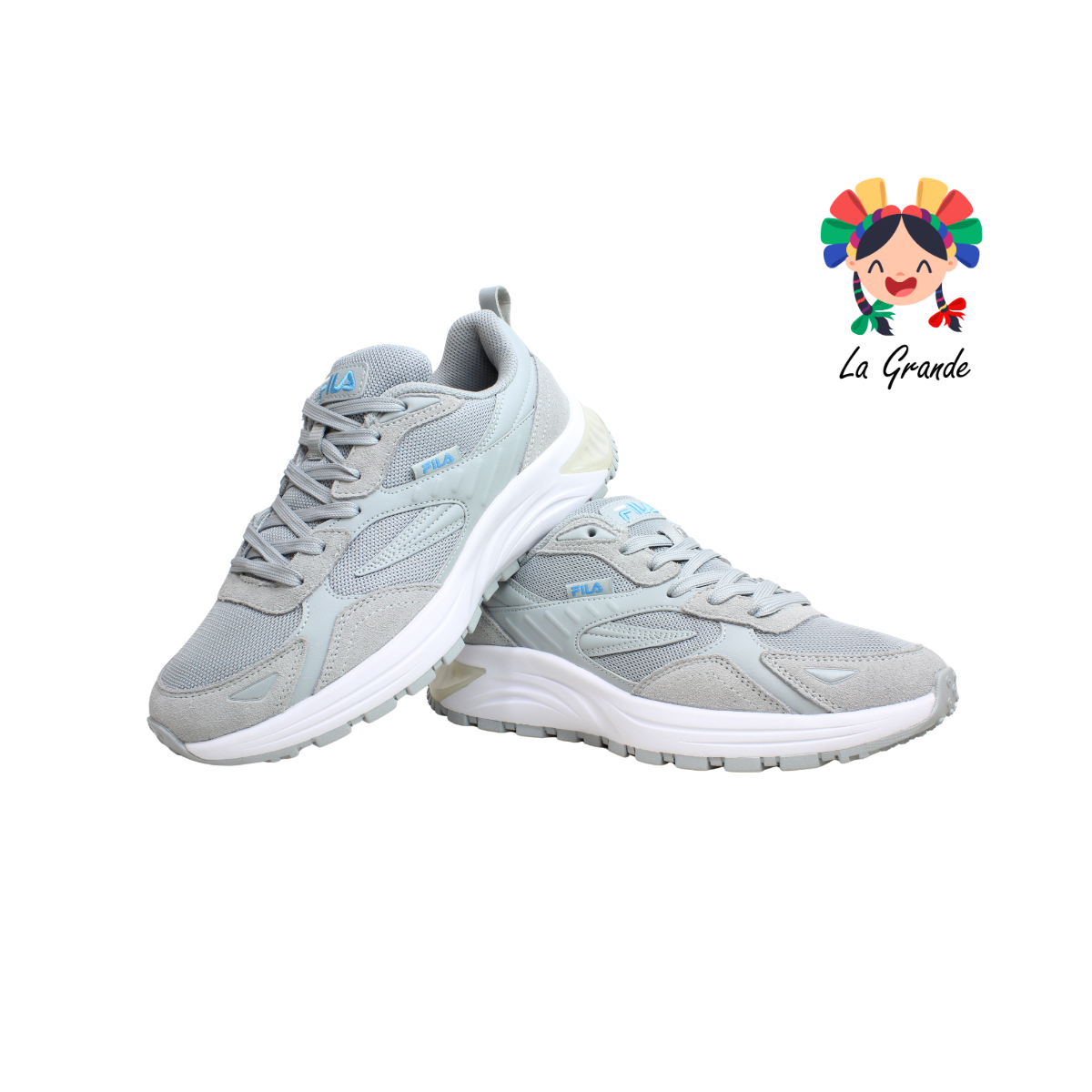 Dynamix Viz 2.5 FILA Gris Blanco Tenis Deportivo Importado Original para Dama