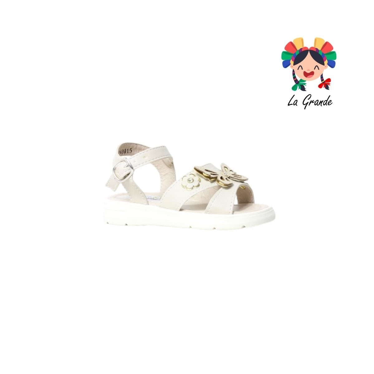 128 EMY LADY Beige Cabra Sandalia Casual para Bebé y Niña