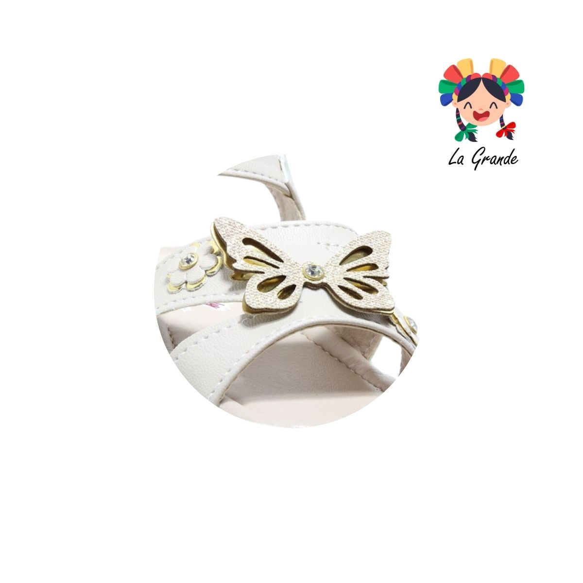 128 EMY LADY Beige Cabra Sandalia Casual para Bebé y Niña