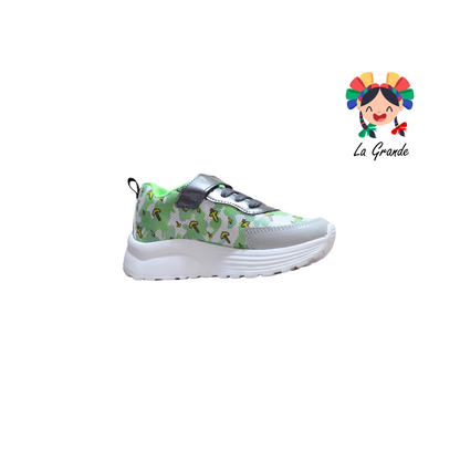 23035 Craf ROJO ARANDANO Gris Oxf Sint Tenis Casual con Luz Led para Niño