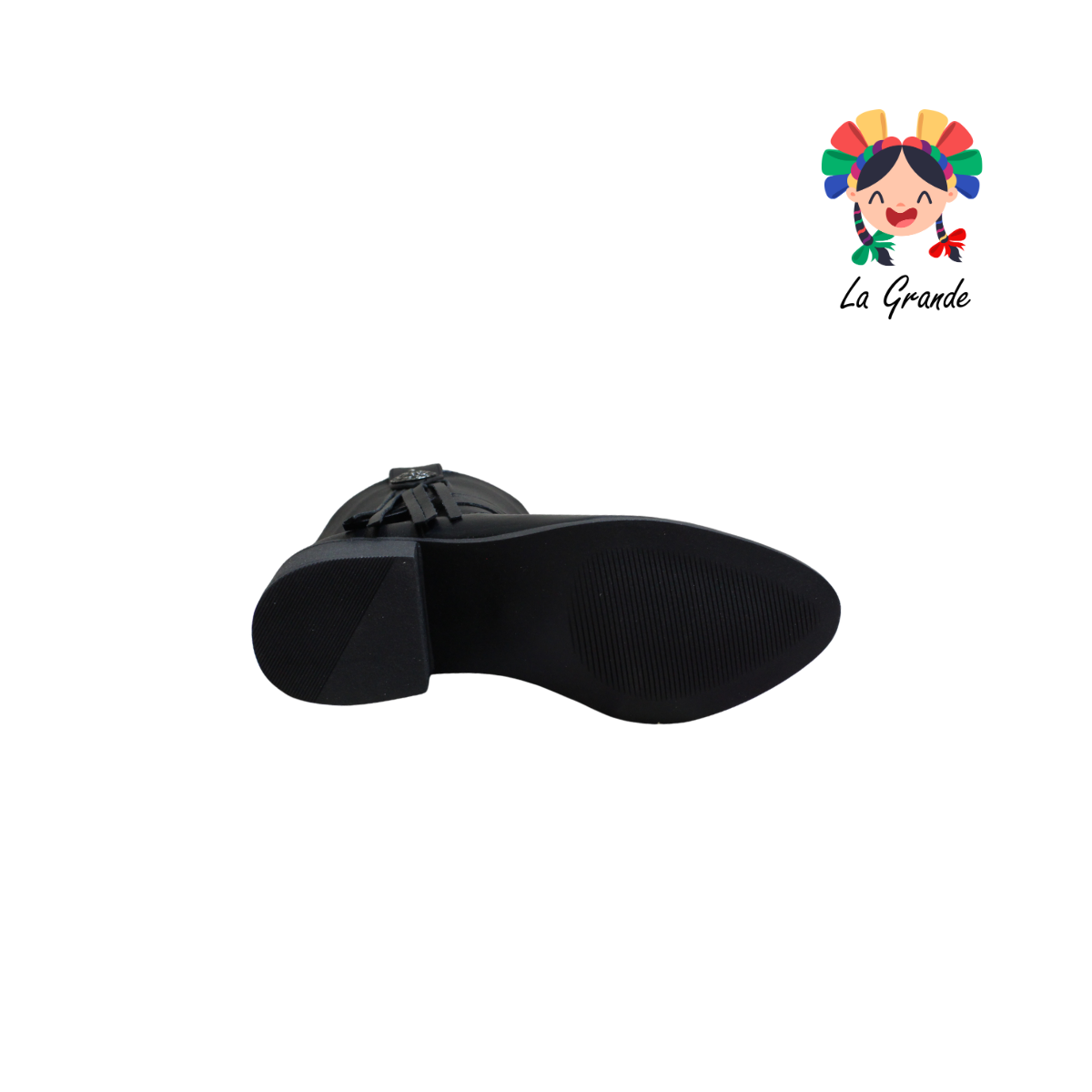 809 YUL Negro Napa Bota Vaquera para Dama
