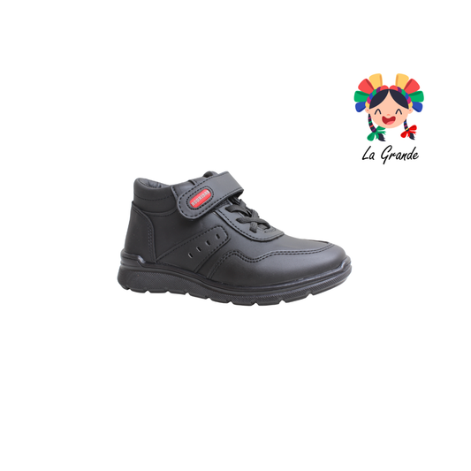 20013 RODRISAN Negro Sint Zapato Escolar para Niño