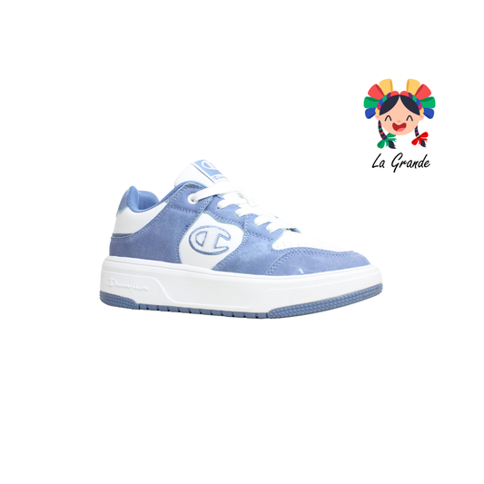 Denim Pro CHAMPION Azul Blanco Tenis Casual Importado Original para Dama