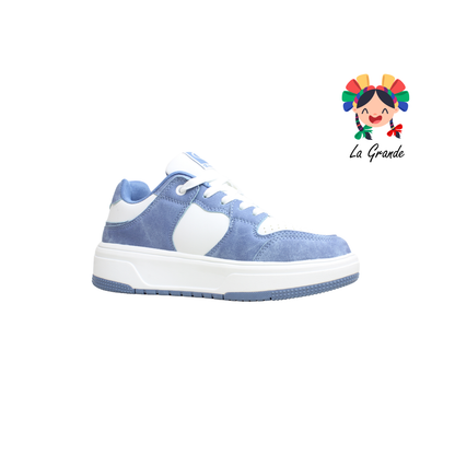 Denim Pro CHAMPION Azul Blanco Tenis Casual Importado Original para Dama