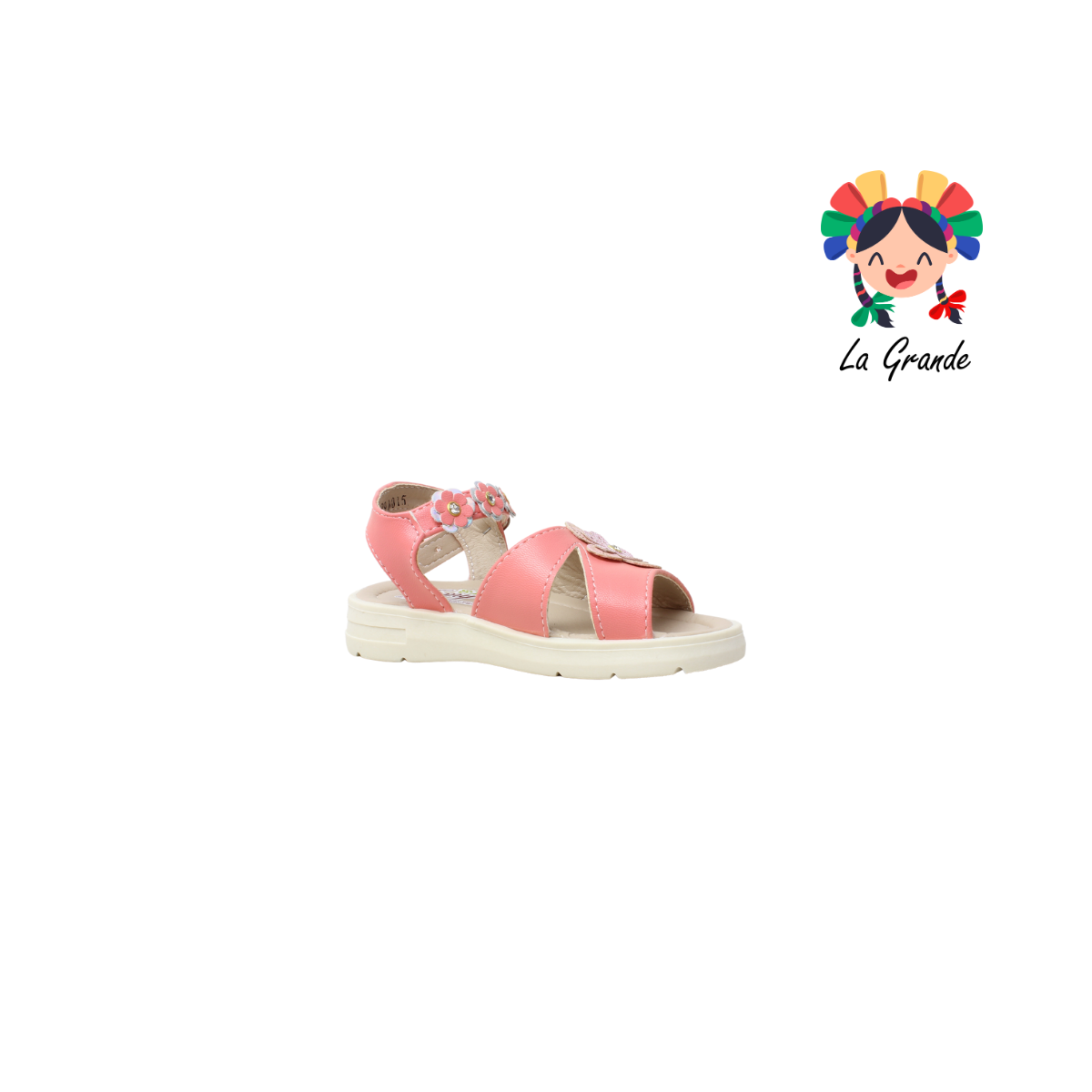 129 EMY LADY Coral Cabra Sandalia Casual para Niña