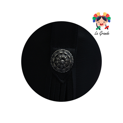 809 YUL Negro Napa Bota Vaquera para Dama