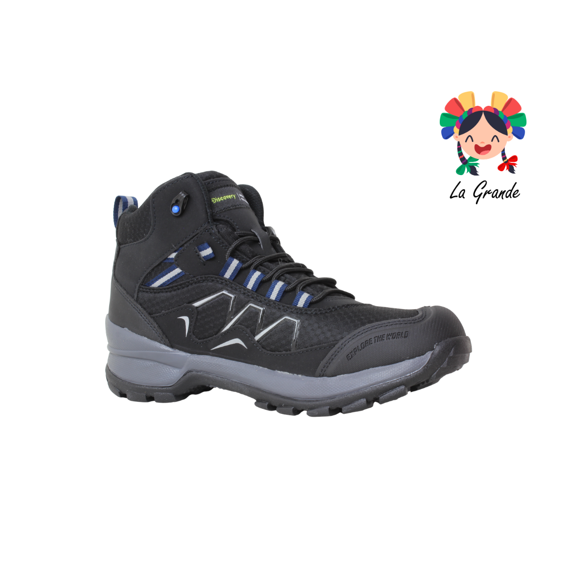 2320 DISCOVERY Negro Negro Textil Bota de Montaña para Caballero