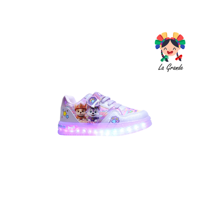 700 Perro ON KIDS Lila Multicolor Sint Tenis con Luces Led para Niña