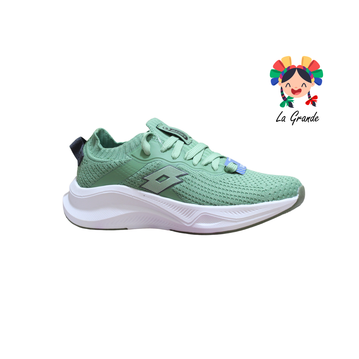 9H560770 LOTTO Verde Agua Tenis Casual para Dama