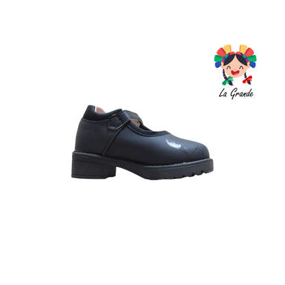1005 MIA Negro Napa Zapato Escolar para Niña