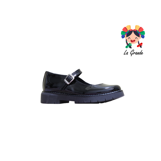 1301 MARI ROSS Negro Charol Zapato Escolar para Dama