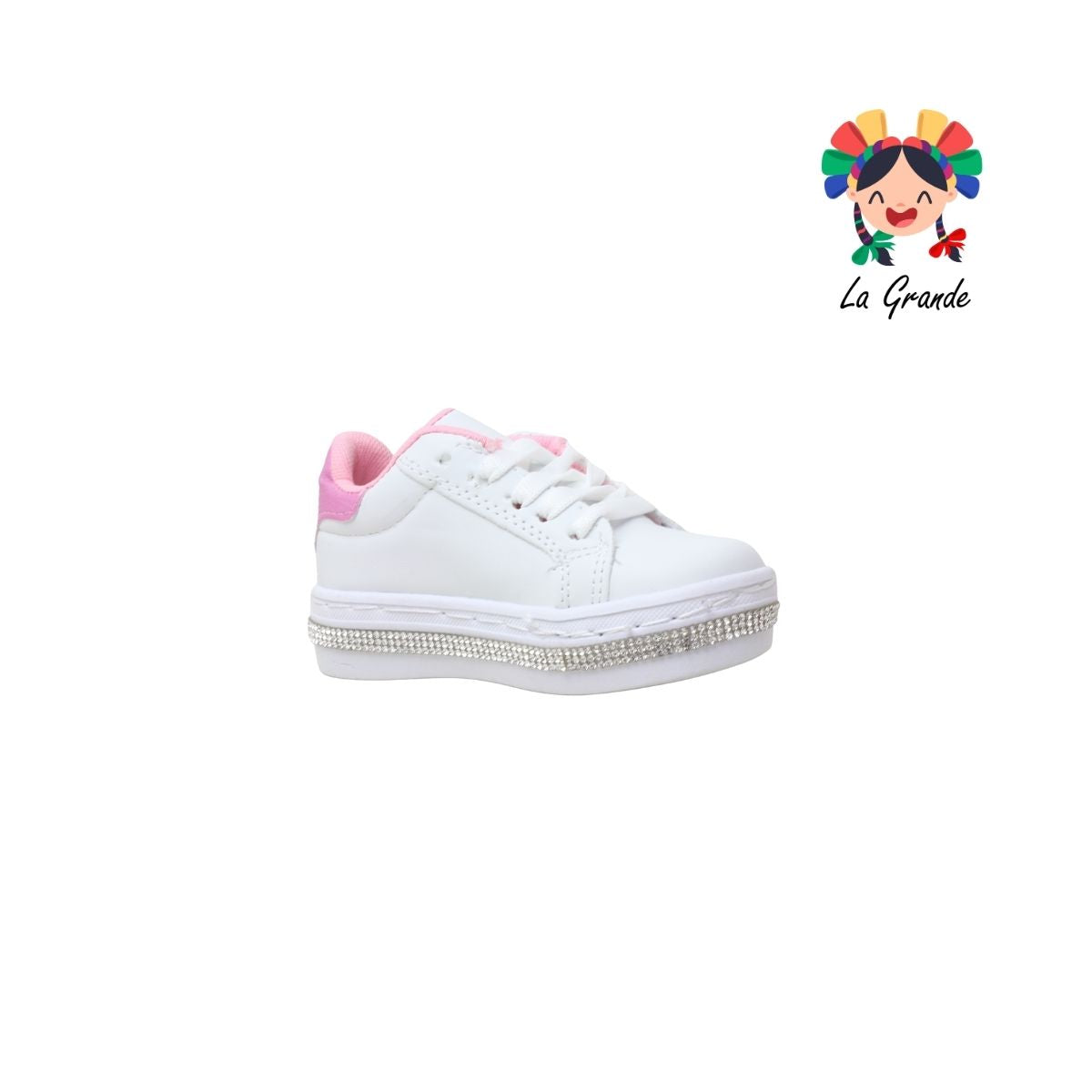 1302 CAPI FRIDAYS Blanco Rosa Sint Tenis Casual para Niña