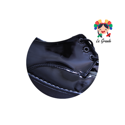 1302 MARI ROSS Negro Charol Zapato Escolar para Dama
