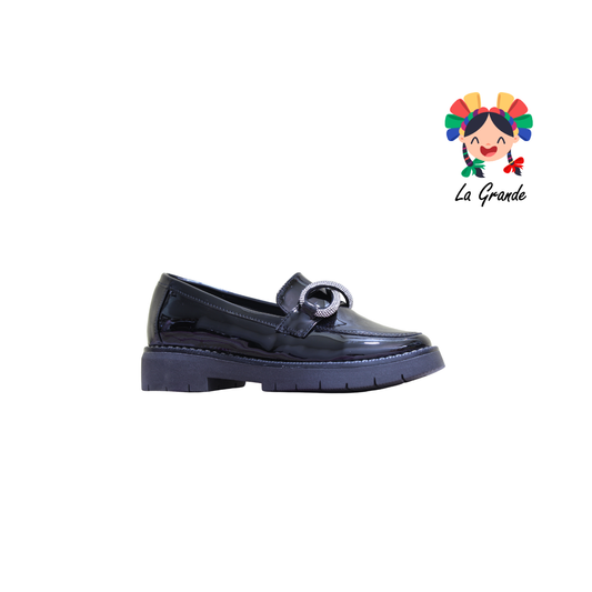1305 MARI ROSS Negro Charol Zapato Escolar para Dama