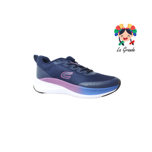 A7908J COURT Marino Morado Tenis Deportivo para Dama