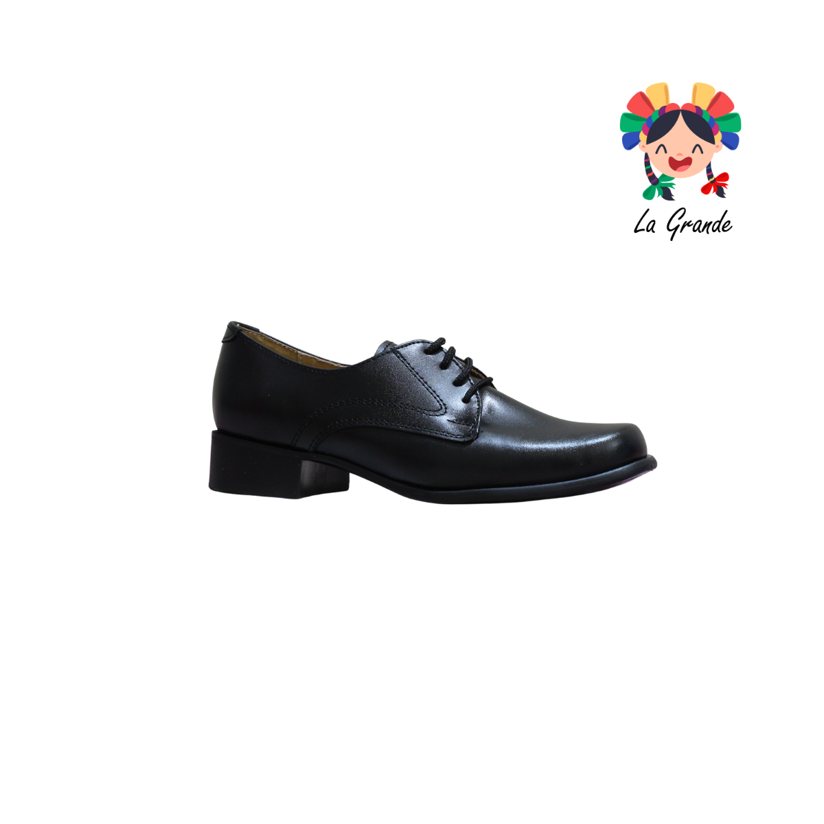 080 MABEL Negro Piel Zapato Casual para Dama