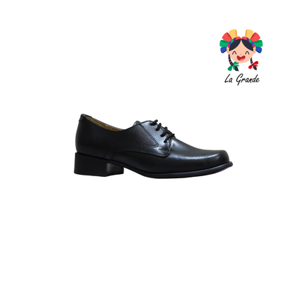 080 MABEL Negro Piel Zapato Casual para Dama