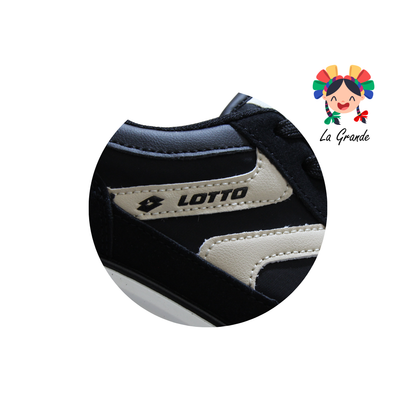 9H597022 LOTTO Negro Beige Tenis Casual para Dama