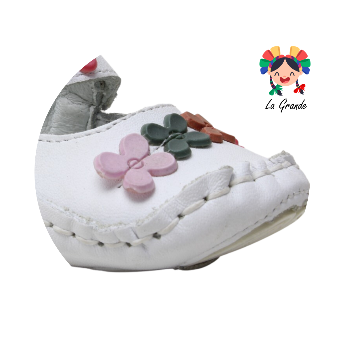 131 ABC Blanco Piel Zapato Casual para Bebé