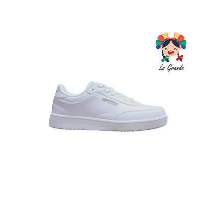 9H580107 LOTTO Blanco Verde Tenis Casua para Dama