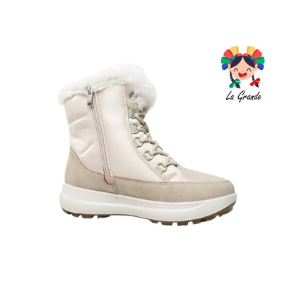 132K SHOSH Beige Bota Afelpada Invernal para Dama