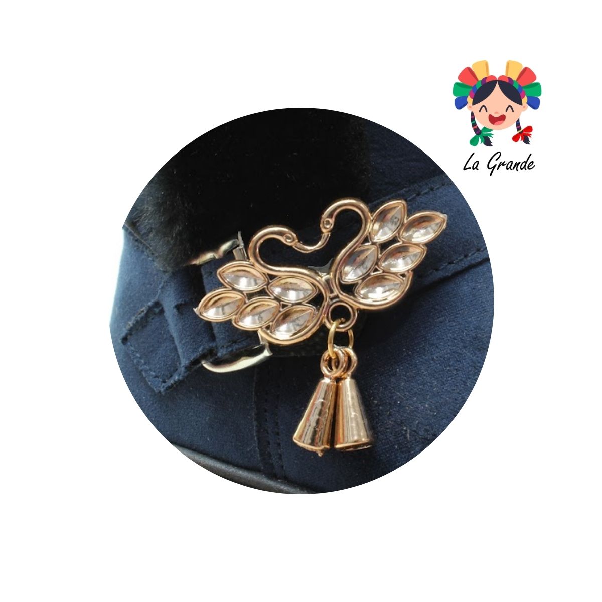 1330 WINS Marino Negro Textil Bota Corta para Niña