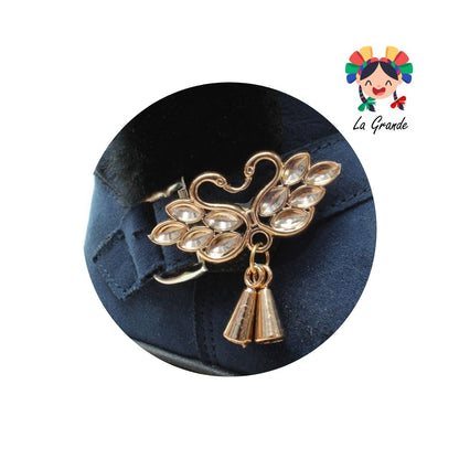 1330 WINS Marino Negro Textil Bota Corta para Niña