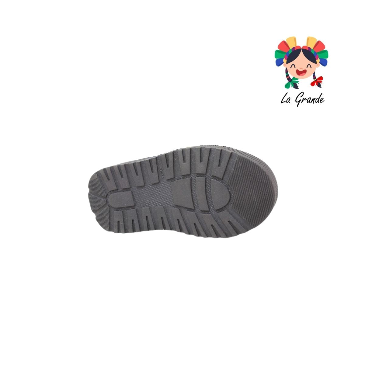 1330 WINS Marino Negro Textil Bota Corta para Niña